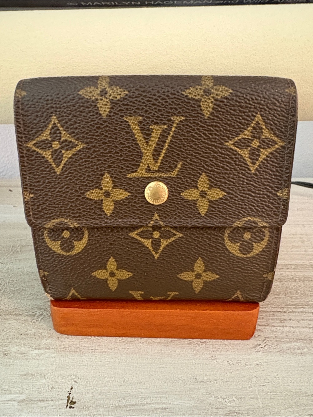Louis Vuitton Brown Monogram Compact Snap Wallet